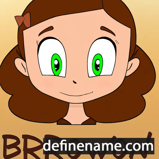 cartoon of the name Bronwyn