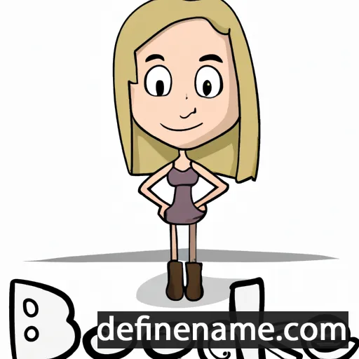 cartoon of the name Brooke