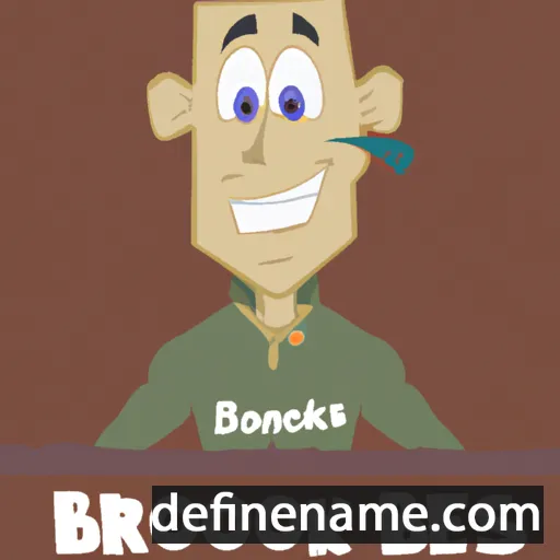 cartoon of the name Brooks