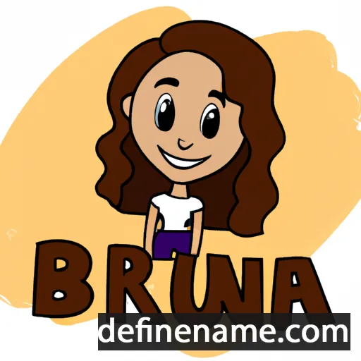 cartoon of the name Bruna