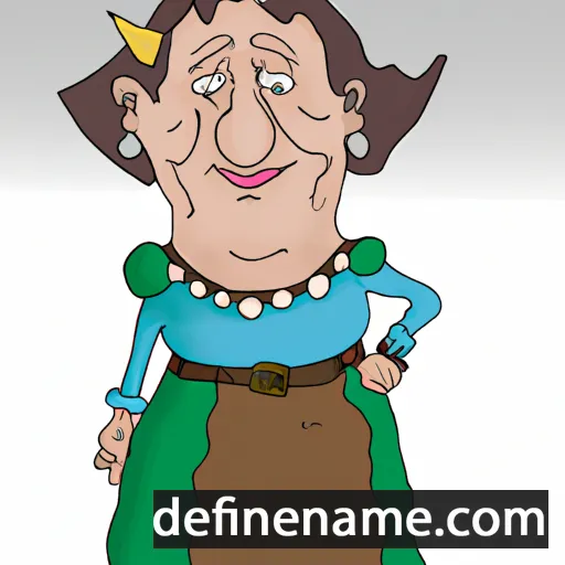 cartoon of the name Brunihild