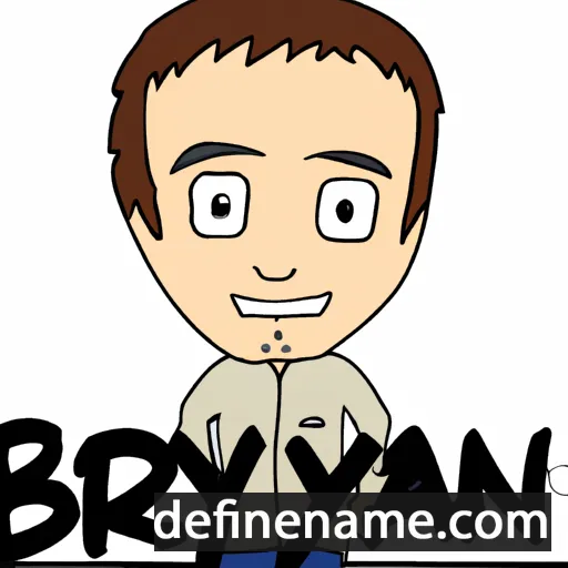 cartoon of the name Bryan