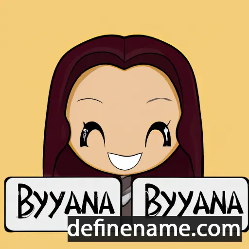 cartoon of the name Bryanna