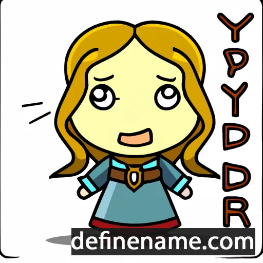 cartoon of the name Brynhildur