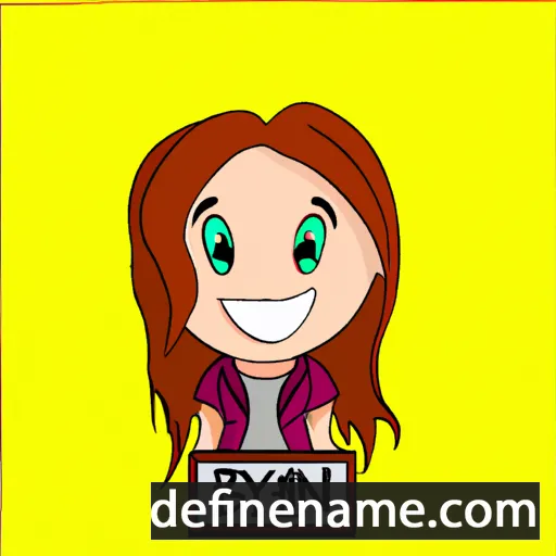 cartoon of the name Brynn