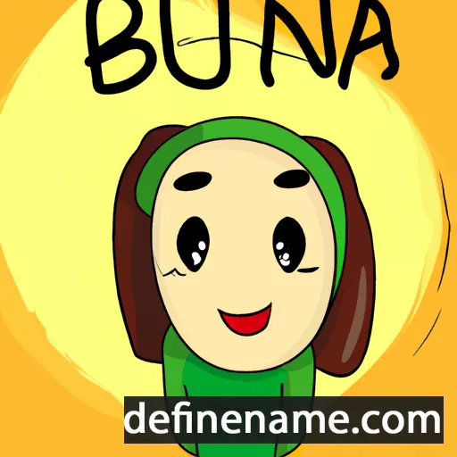 cartoon of the name Buana