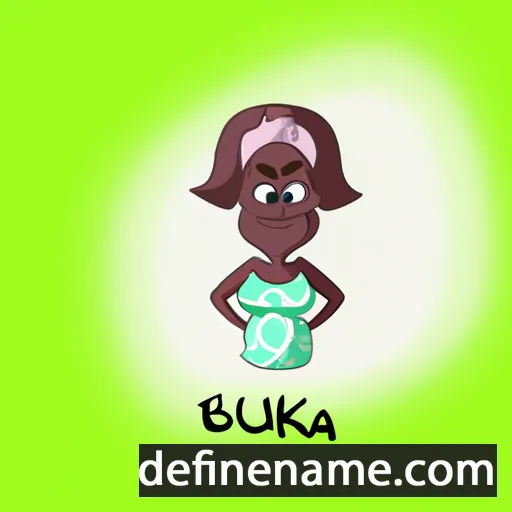 cartoon of the name Bukola