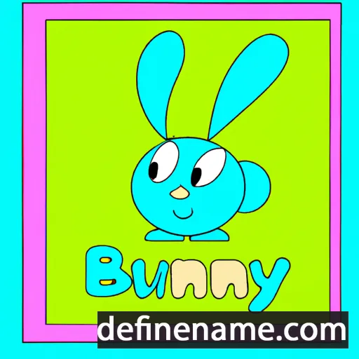 cartoon of the name Bunny