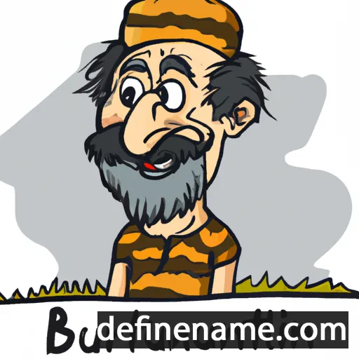 cartoon of the name Burhanettin