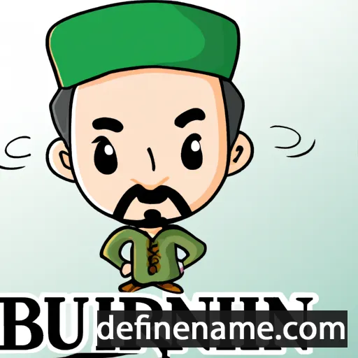 cartoon of the name Burhanuddin