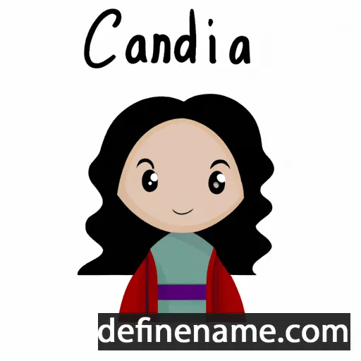 cartoon of the name Cándida