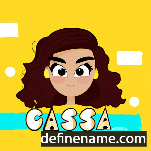 cartoon of the name Cássia