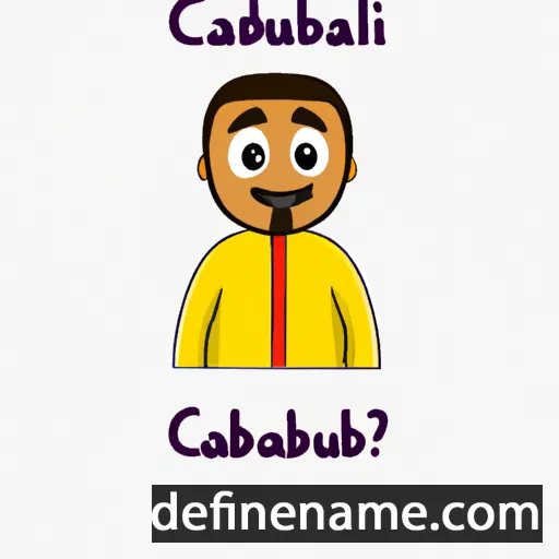 cartoon of the name Cabdullaahi