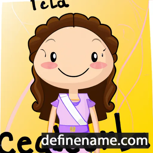 cartoon of the name Caecilia