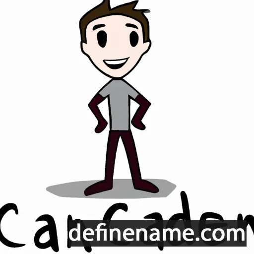 cartoon of the name Caiden