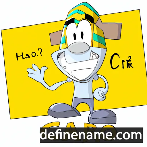 cartoon of the name Cairo