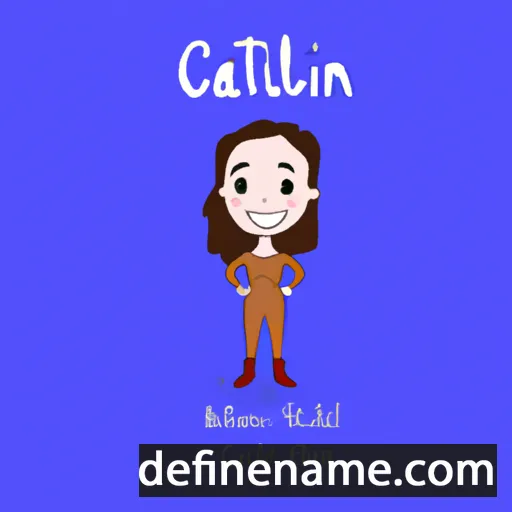 cartoon of the name Caitlín