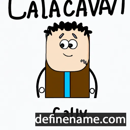 cartoon of the name Calvagh