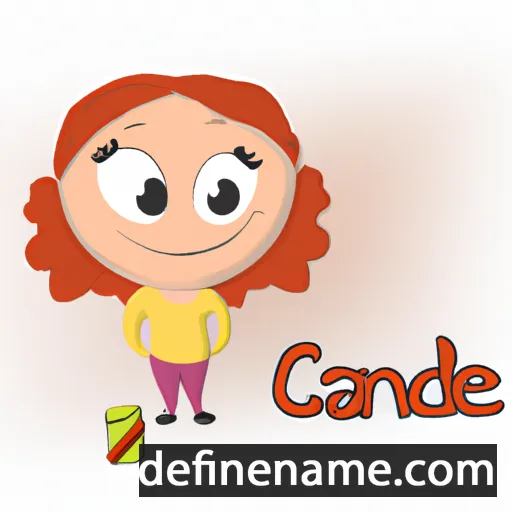 cartoon of the name Cande