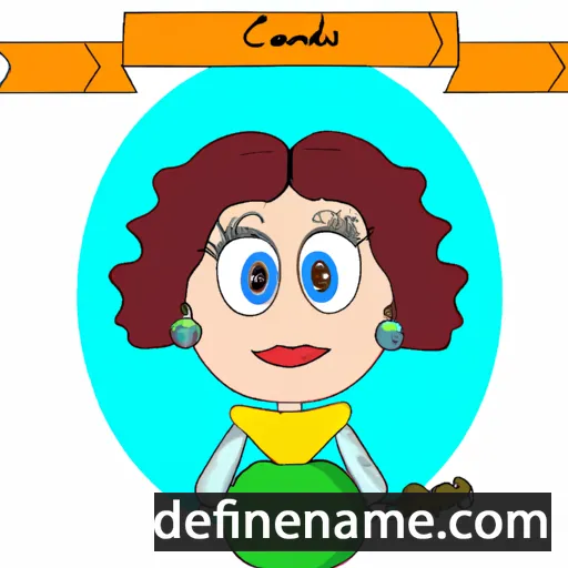 cartoon of the name Candelaria