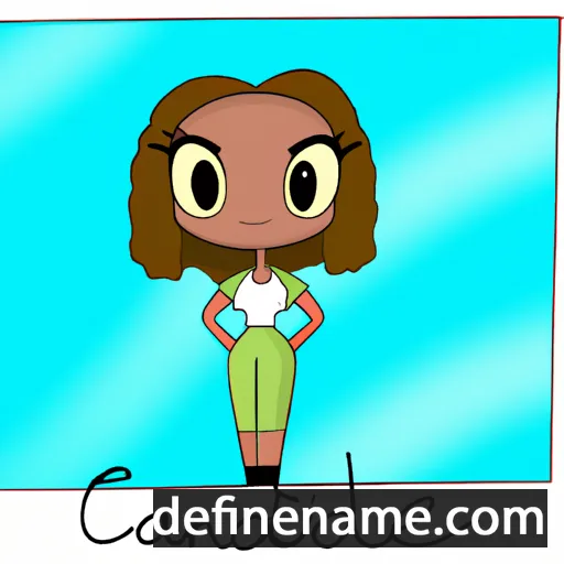 cartoon of the name Candice