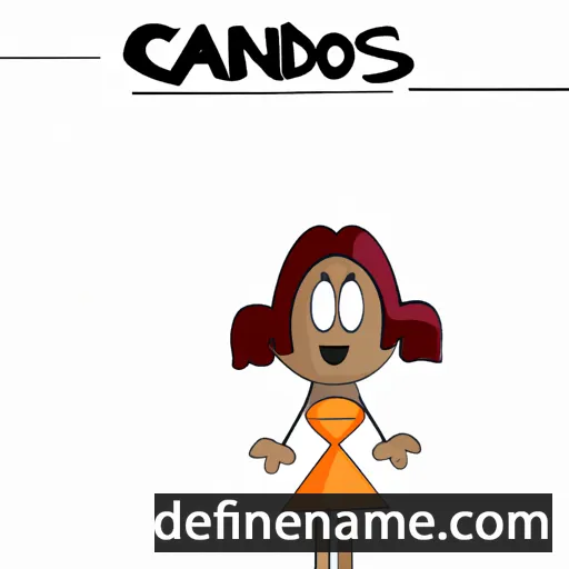 cartoon of the name Candis