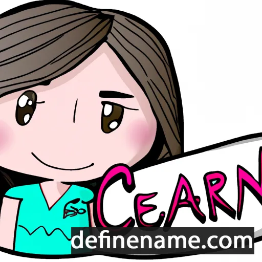 cartoon of the name Caren