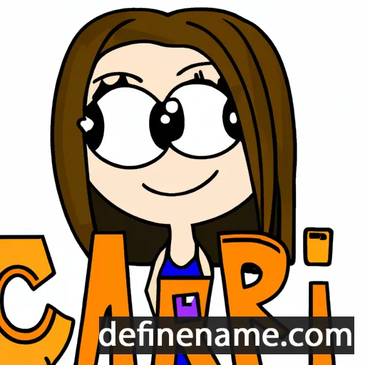 cartoon of the name Cari