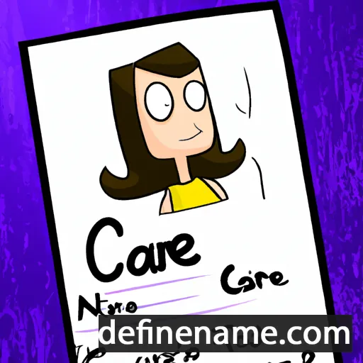 cartoon of the name Carine