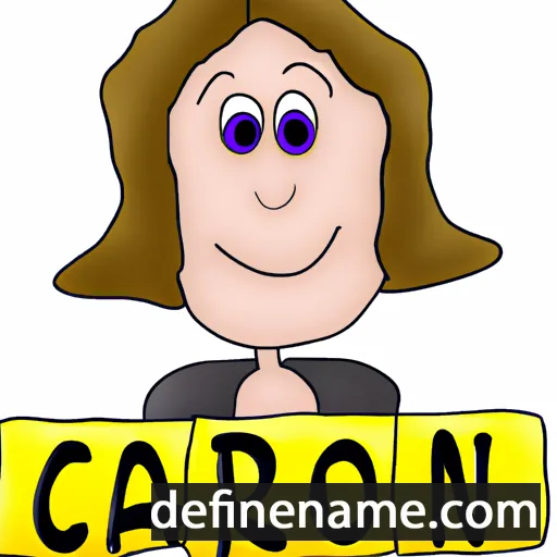 cartoon of the name Carolin