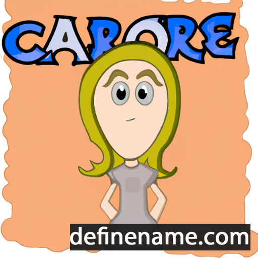 cartoon of the name Carrie