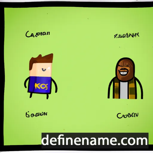 cartoon of the name Cason