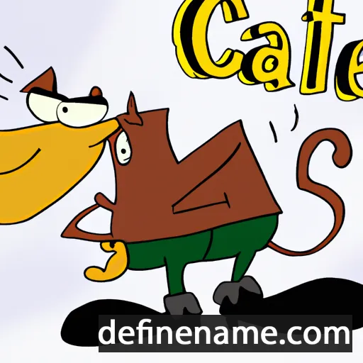 cartoon of the name Catell