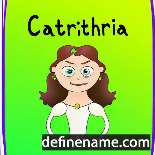 cartoon of the name Catherina