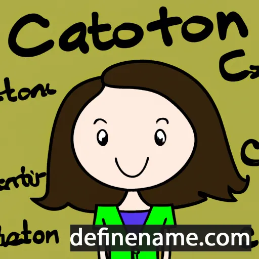 cartoon of the name Catriona