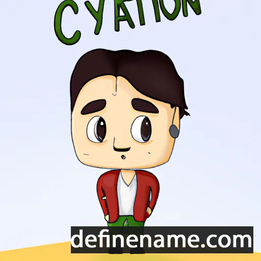 cartoon of the name Cayetano