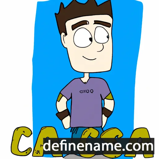 cartoon of the name César