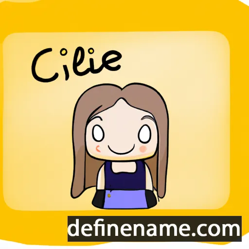 cartoon of the name Cecílie