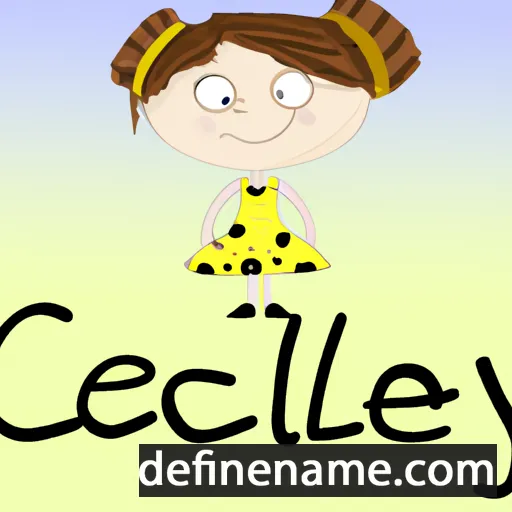 cartoon of the name Cecily