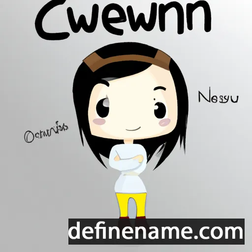 cartoon of the name Ceinwen