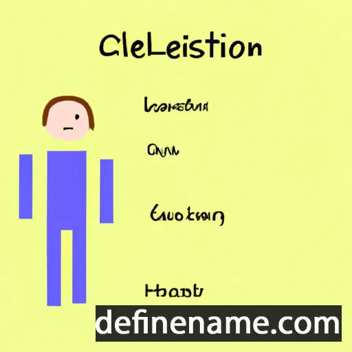 cartoon of the name Celestyn