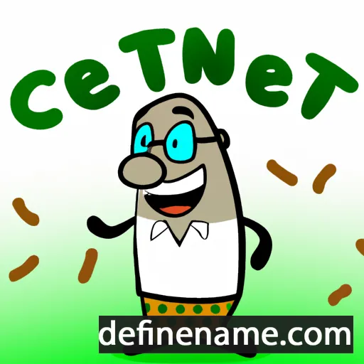 cartoon of the name Cennet