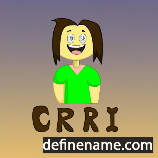 cartoon of the name Ceri