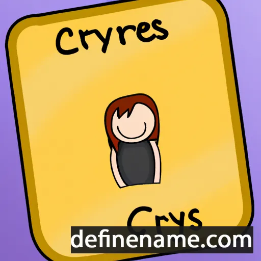 cartoon of the name Cerys