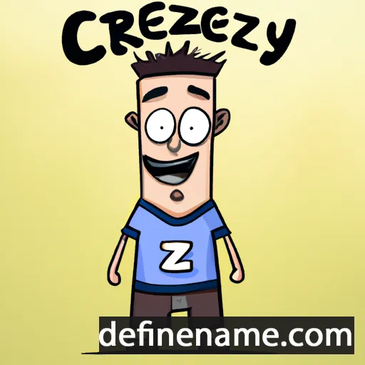 cartoon of the name Cezary