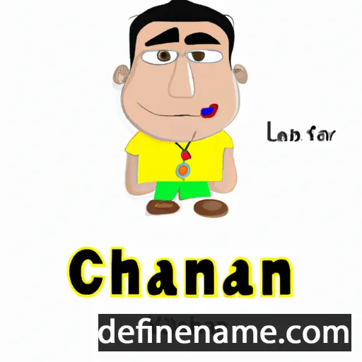 cartoon of the name Chanaan