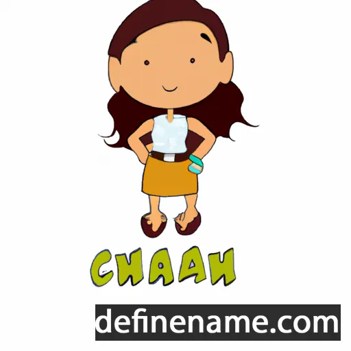 cartoon of the name Chanah