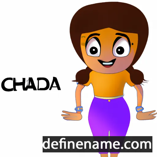 cartoon of the name Chanda