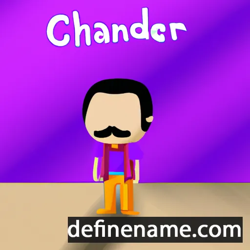 cartoon of the name Chander