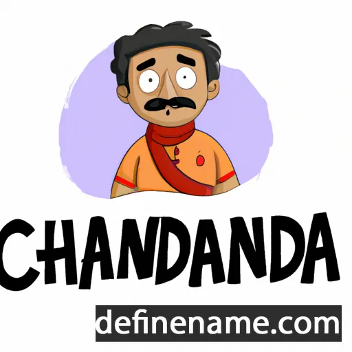 cartoon of the name Chandrakant